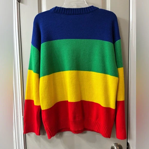 Peanuts Snoppy Colorful Striped Sweater - Picture 3 of 7